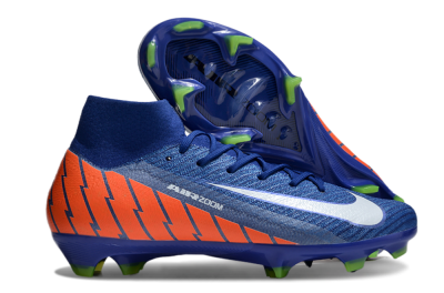 Unisex Nike Air Zoom Mercurial Superfly 10 Elite FG Football Boots - Blue/White/Orange