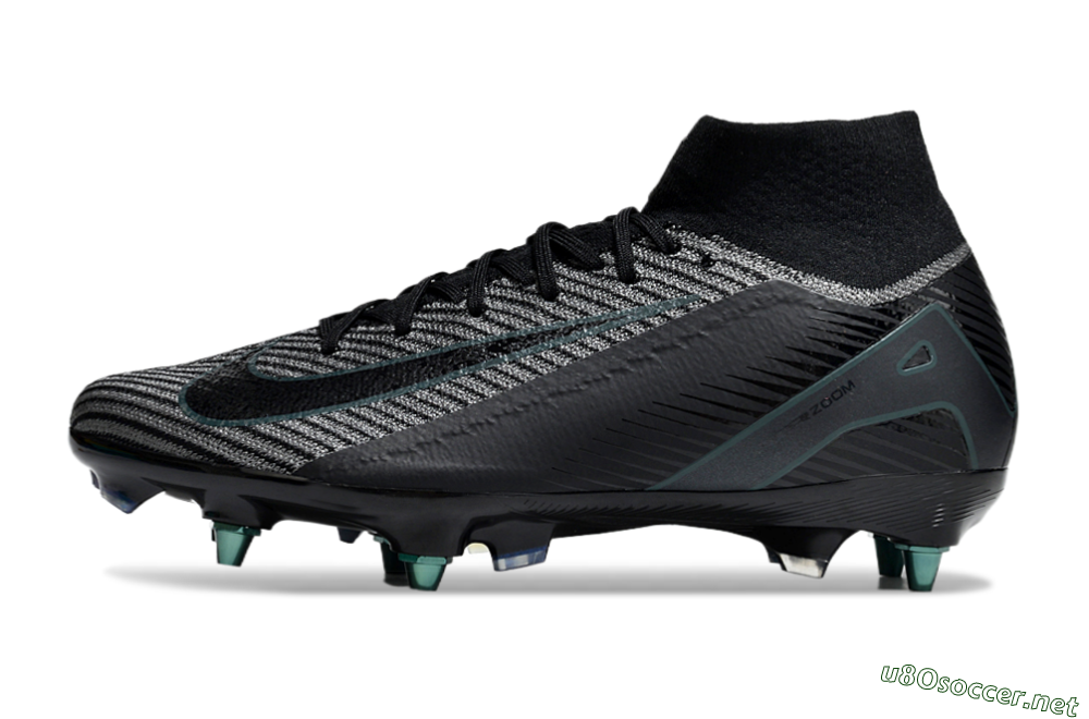 Men's Nike Air Zoom Mercurial Superfly 10 Elite SG Football Boots - Black/Jade 0