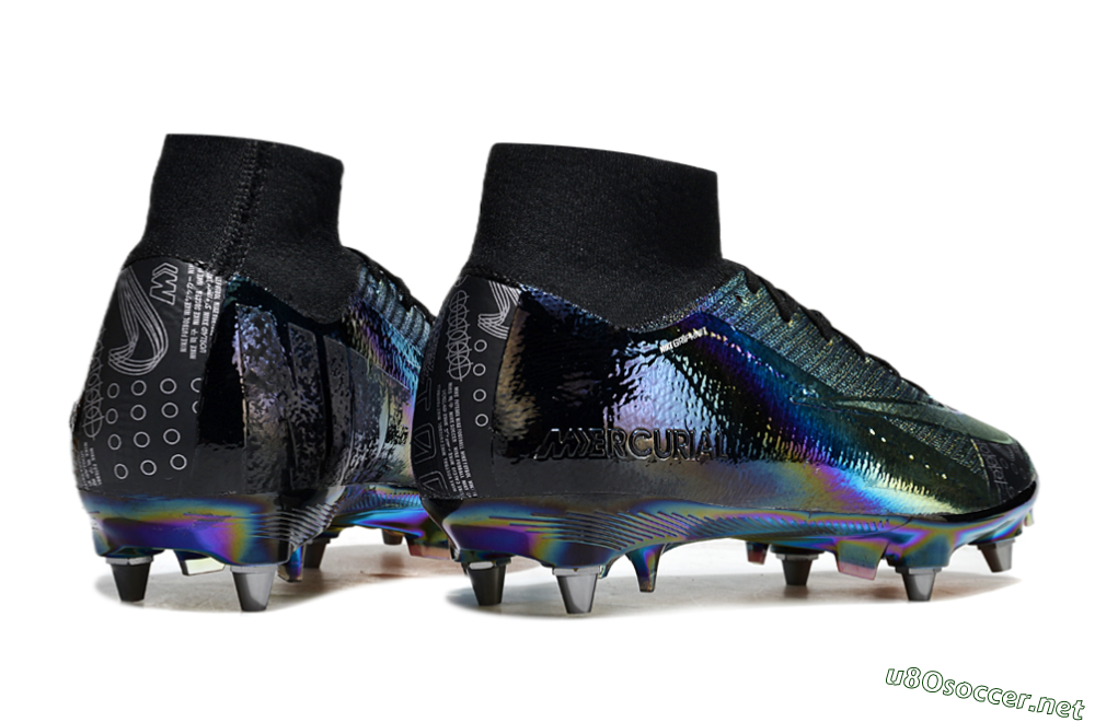 Men's Nike Air Zoom Mercurial Superfly 10 Elite SG Football Boots - Gold/Black/Blue 6