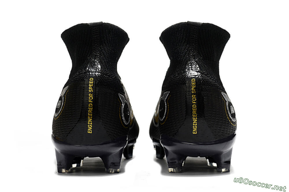 Unisex Nike Mercurial Superfly 8 Elite FG Football Boots - Black/Gold/Silver 5