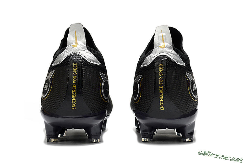Unisex ike Mercurial Vapor 14 Elite FG Football Boots - Black/Gold/Silver 5