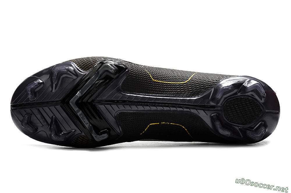 Unisex ike Mercurial Vapor 14 Elite FG Football Boots - Black/Gold/Silver 6