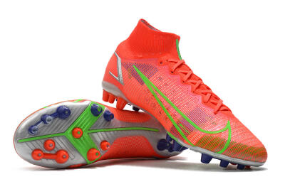 Unisex Nike Mercurial Superfly 8 Elite AG Football Boots - Red/Yellow/Silver