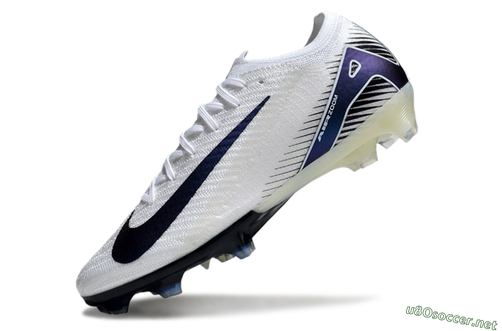 Unisex Nike Air Zoom Mercurial Vapor 16 Elite FG Football Boots - White/Blue 5
