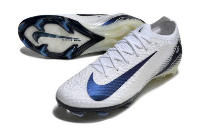 Unisex Nike Air Zoom Mercurial Vapor 16 Elite FG Football Boots - White/Blue