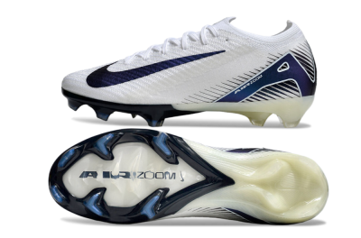 Unisex Nike Air Zoom Mercurial Vapor 16 Elite FG Football Boots - White/Blue