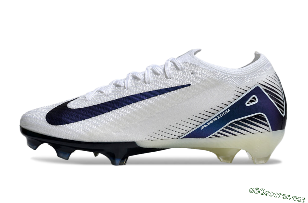 Unisex Nike Air Zoom Mercurial Vapor 16 Elite FG Football Boots - White/Blue 0