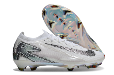 Men's Nike Air Zoom Mercurial Vapor 16 Elite FG Football Boots - White/Black/Grey