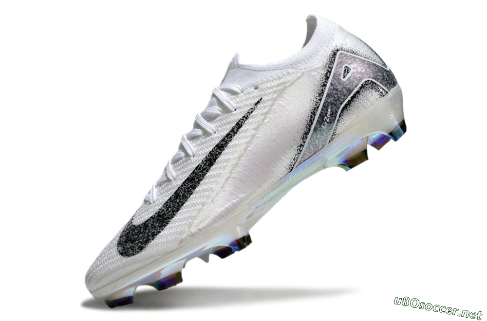 Men's Nike Air Zoom Mercurial Vapor 16 Elite FG Football Boots - White/Black/Grey 5
