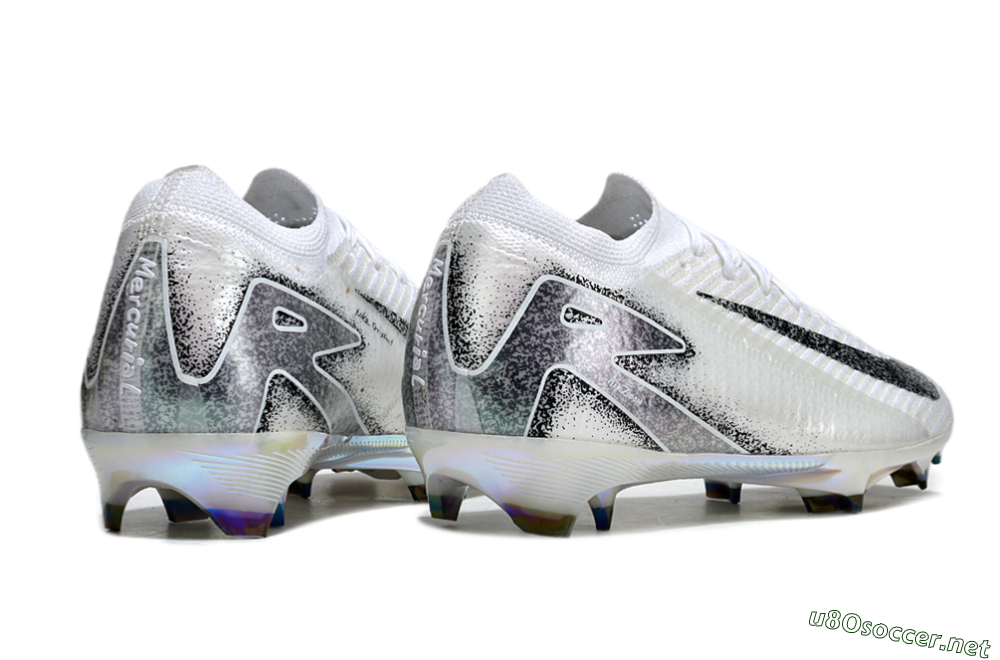 Men's Nike Air Zoom Mercurial Vapor 16 Elite FG Football Boots - White/Black/Grey 6
