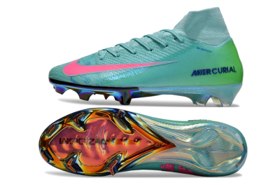 Men's Nike Air Zoom Mercurial Superfly 10 Elite FG Football Boots - Jade/Pink/Yellow