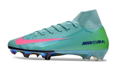 Men's Nike Air Zoom Mercurial Superfly 10 Elite FG Football Boots - Jade/Pink/Yellow