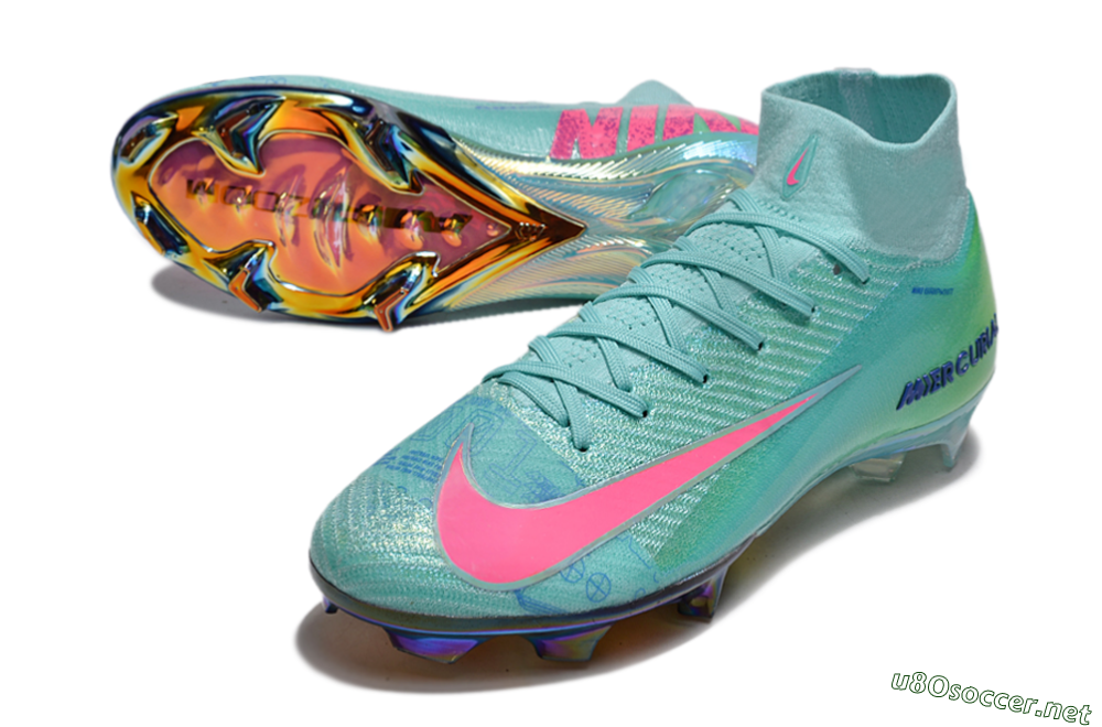 Men's Nike Air Zoom Mercurial Superfly 10 Elite FG Football Boots - Jade/Pink/Yellow 3