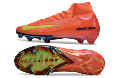 Men's Nike Air Zoom Mercurial Superfly 10 Elite FG Football Boots - Red/Yellow/Gold