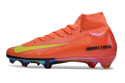 Men's Nike Air Zoom Mercurial Superfly 10 Elite FG Football Boots - Red/Yellow/Gold