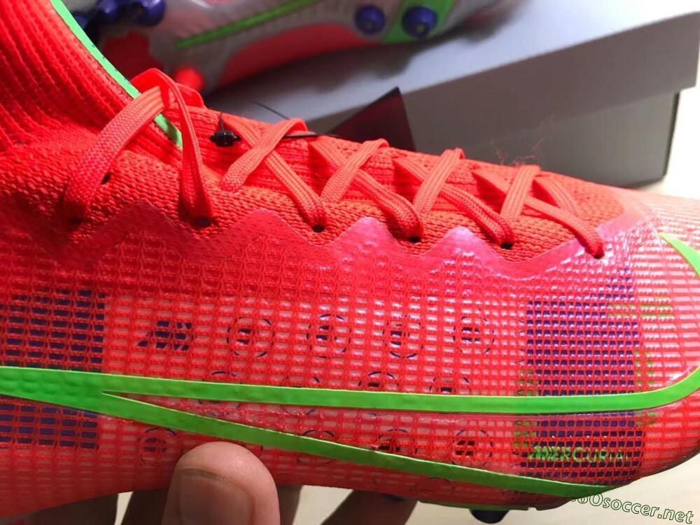Unisex Nike Mercurial Superfly 8 Elite AG Football Boots - Red/Yellow/Silver
