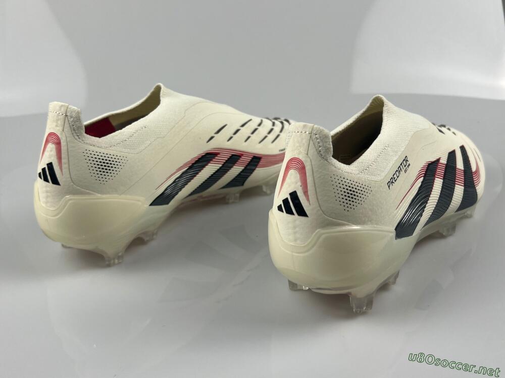 Unisex Adidas Predator Elite Laceless FG Football Boots - Beige/Red/Black