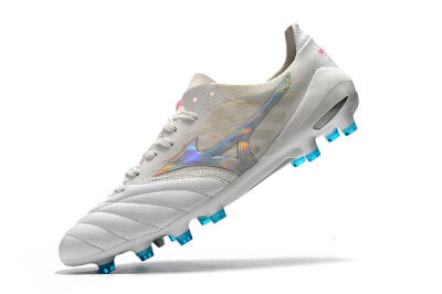Men's Mizuno Morelia Neo 2 FG Football Boots - White/Silver/Blue