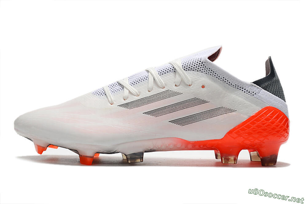 Men's Adidas X Speedflow.1 Messi FG Football Boots - White/Black/Red 0