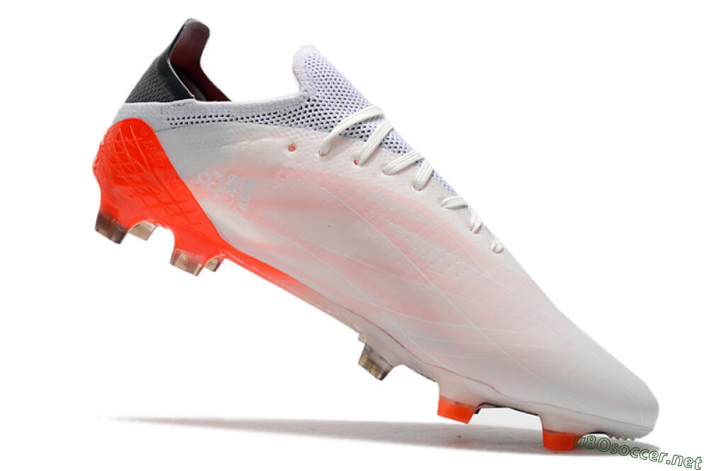 Men's Adidas X Speedflow.1 Messi FG Football Boots - White/Black/Red 4