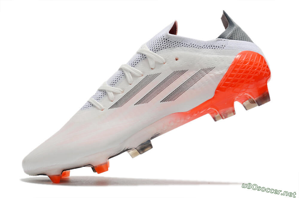 Men's Adidas X Speedflow.1 Messi FG Football Boots - White/Black/Red 5