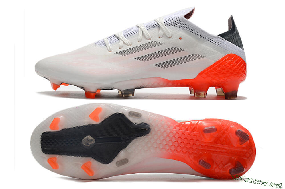 Men's Adidas X Speedflow.1 Messi FG Football Boots - White/Black/Red 1