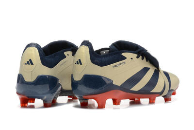 Men's Adidas Predator Elite Foldover Tongue FG Football Boots - Gold/Blue/Red