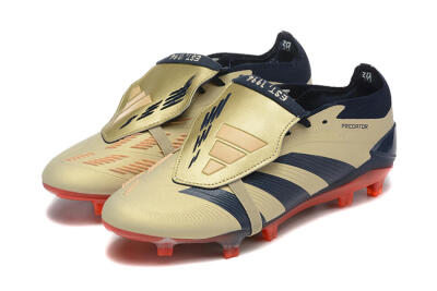 Men's Adidas Predator Elite Foldover Tongue FG Football Boots - Gold/Blue/Red