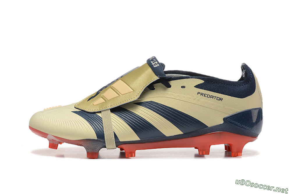 Men's Adidas Predator Elite Foldover Tongue FG Football Boots - Gold/Blue/Red 0