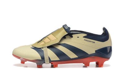 Men's Adidas Predator Elite Foldover Tongue FG Football Boots - Gold/Blue/Red