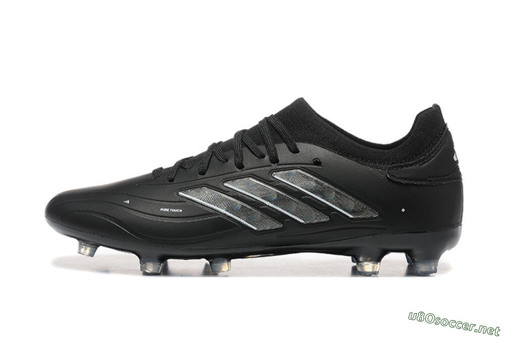 Men's Adidas Copa Pure 2+ FG Football Boots - Black/Silver/Blue 0