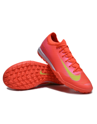Unisex Nike Air Zoom Mercurial Vapor 16 Elite TF Football Shoes - Pink/Yellow/White