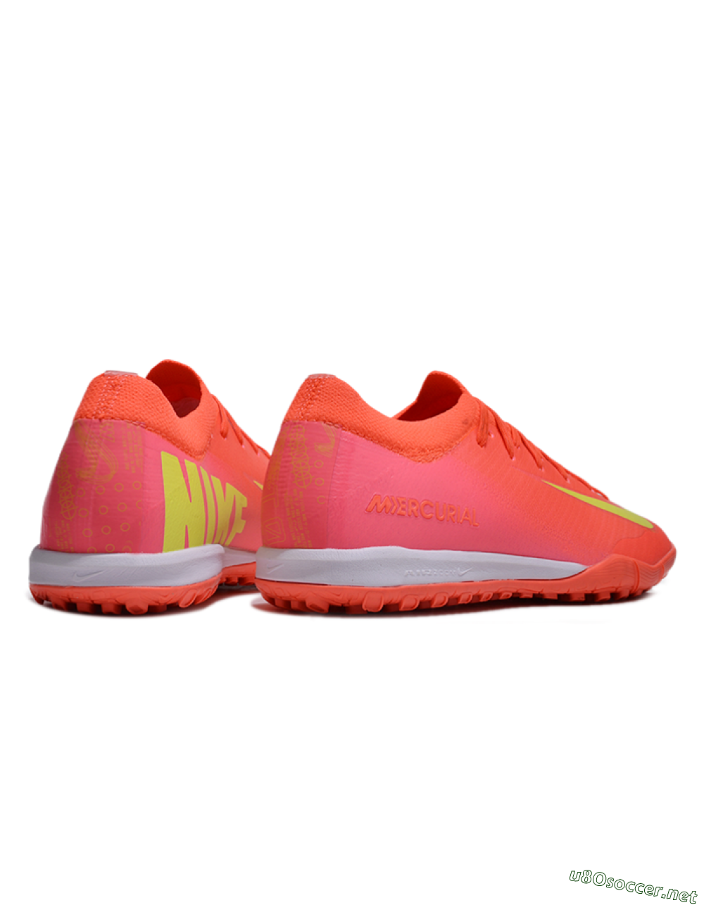 Unisex Nike Air Zoom Mercurial Vapor 16 Elite TF Football Shoes - Pink/Yellow/White 6