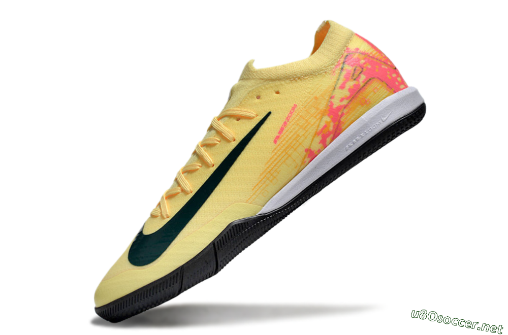 Unisex Nike Air Zoom Mercurial Vapor 16 Elite IC Football Shoes - Yellow/Black/Red 5