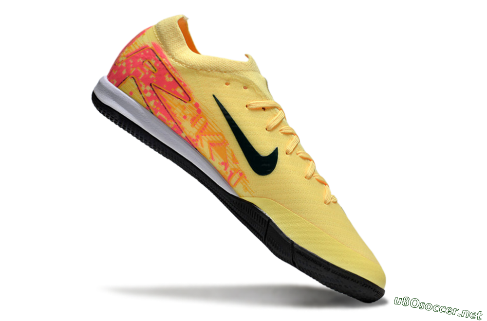 Unisex Nike Air Zoom Mercurial Vapor 16 Elite IC Football Shoes - Yellow/Black/Red 4