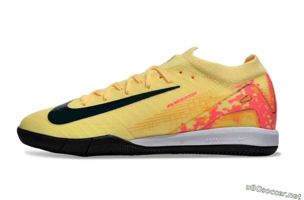 Unisex Nike Air Zoom Mercurial Vapor 16 Elite IC Football Shoes - Yellow/Black/Red 0