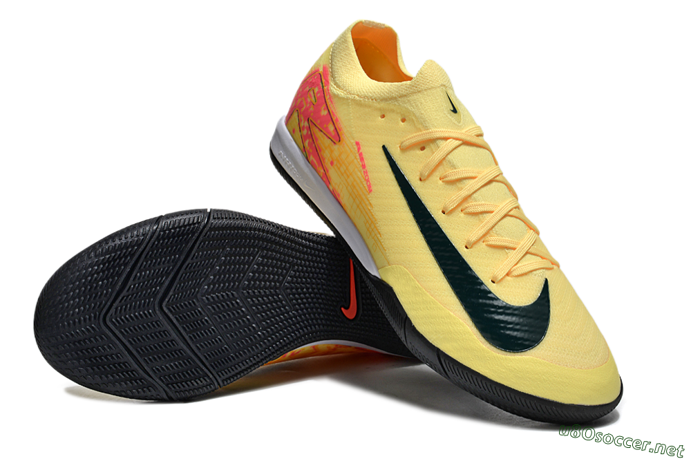 Unisex Nike Air Zoom Mercurial Vapor 16 Elite IC Football Shoes - Yellow/Black/Red 3