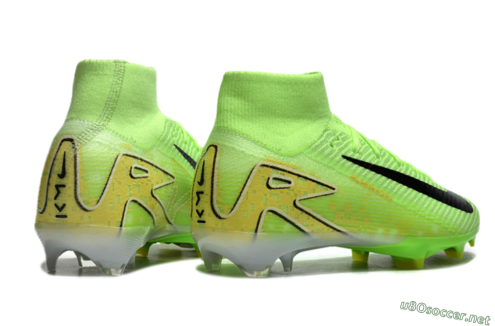 Unisex Nike Air Zoom Mercurial Superfly 10 Elite FG Football Boots - Green/Black/White 6