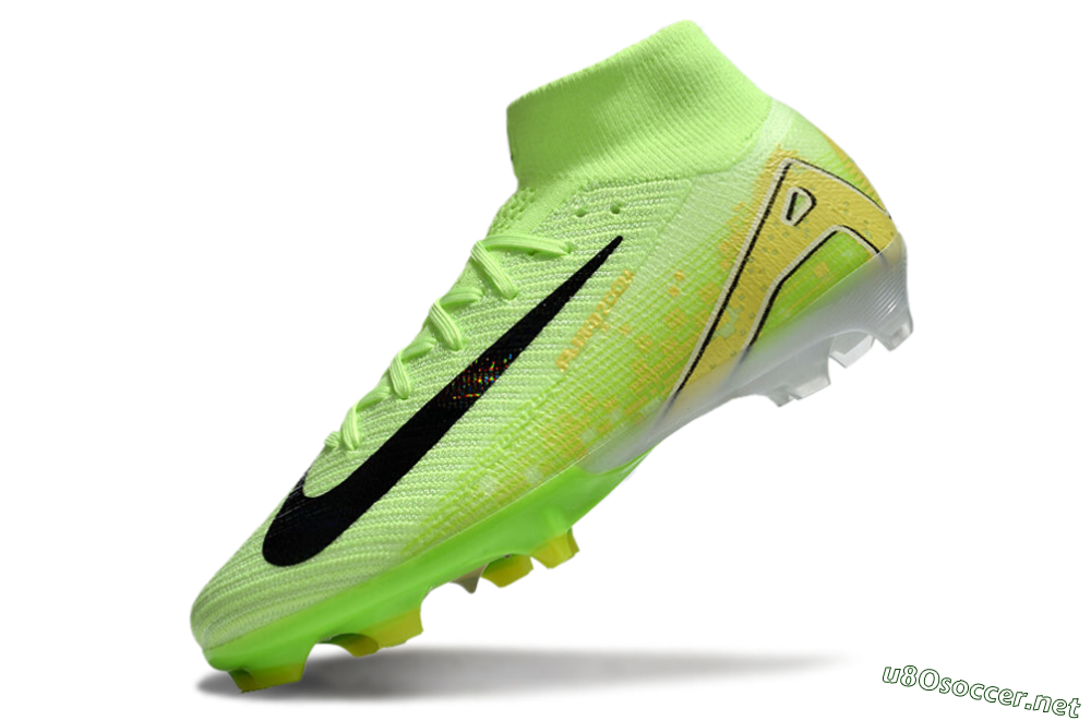 Unisex Nike Air Zoom Mercurial Superfly 10 Elite FG Football Boots - Green/Black/White 5