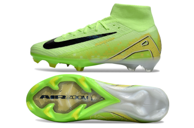 Unisex Nike Air Zoom Mercurial Superfly 10 Elite FG Football Boots - Green/Black/White