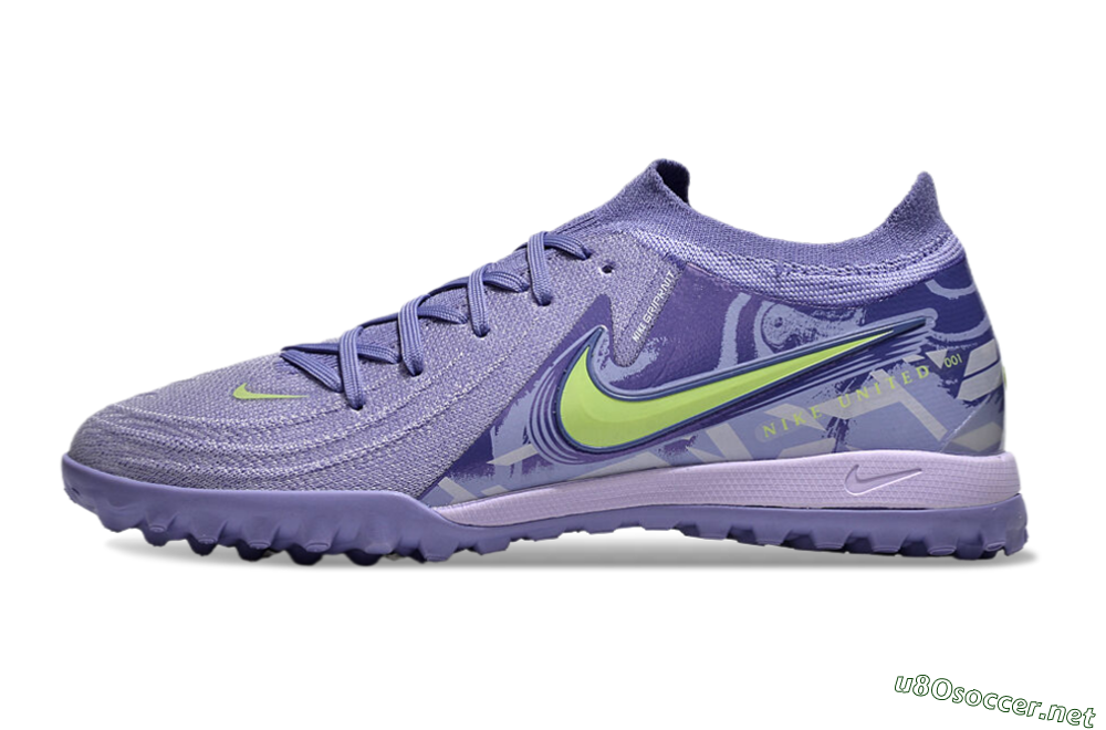 Men's Nike Phantom GX 2 Elite TF Football Shoes - Purple/Yellow/White 0