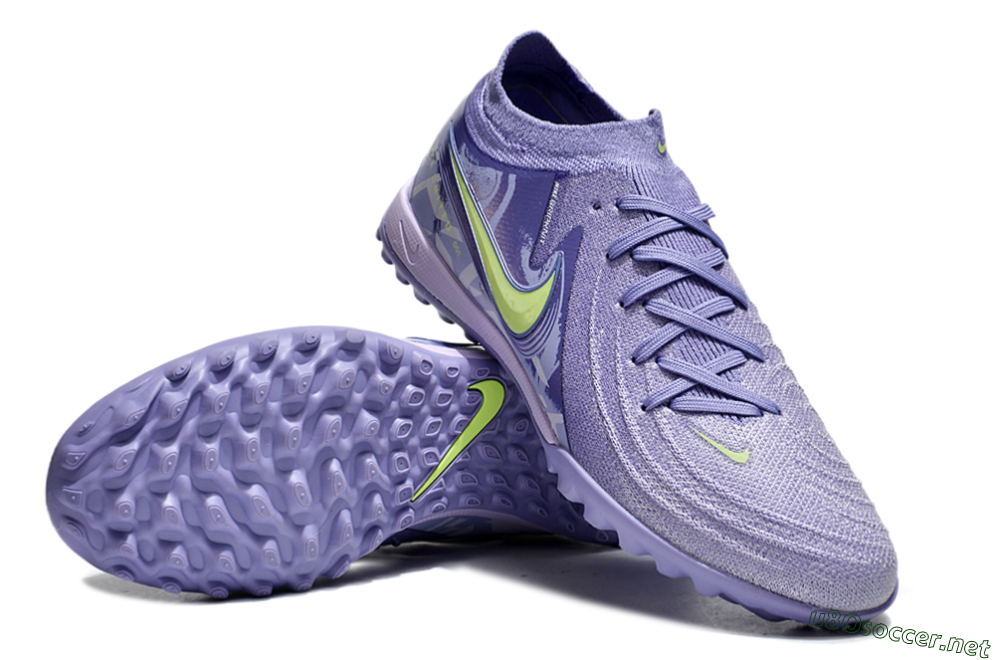 Men's Nike Phantom GX 2 Elite TF Football Shoes - Purple/Yellow/White 3