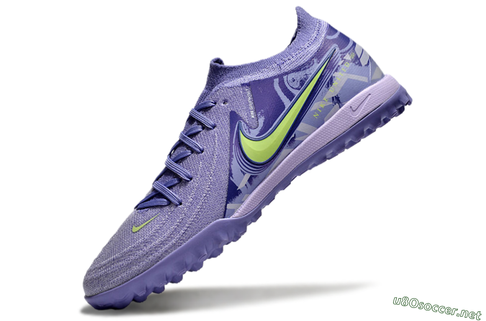 Men's Nike Phantom GX 2 Elite TF Football Shoes - Purple/Yellow/White 5