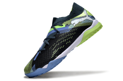 Men's Puma Future Ultimate TF Football Shoes - Black/Yellow/Blue