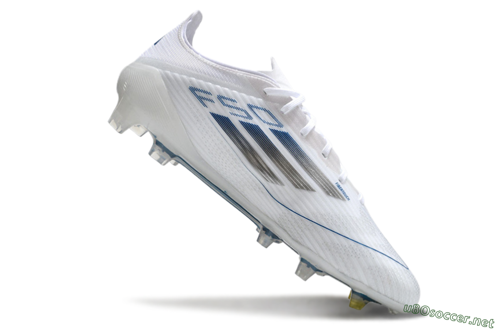 Men's Adidas F50 Elite FG Football Boots - White/Silver/Blue 4