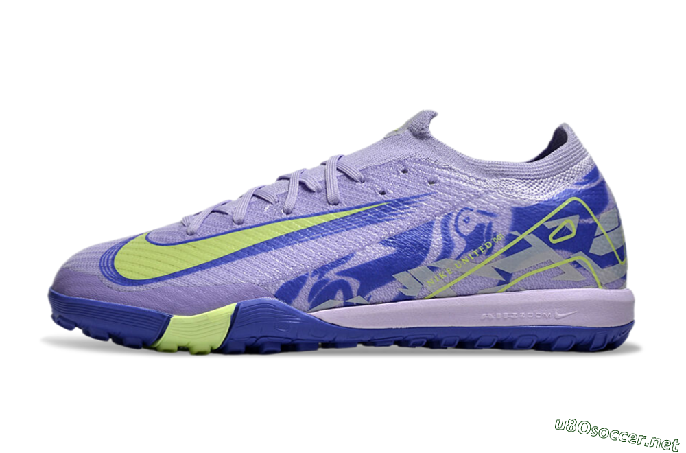 Unisex Nike Air Zoom Mercurial Vapor 16 Elite TF Football Shoes - Purple/Yellow/White 0