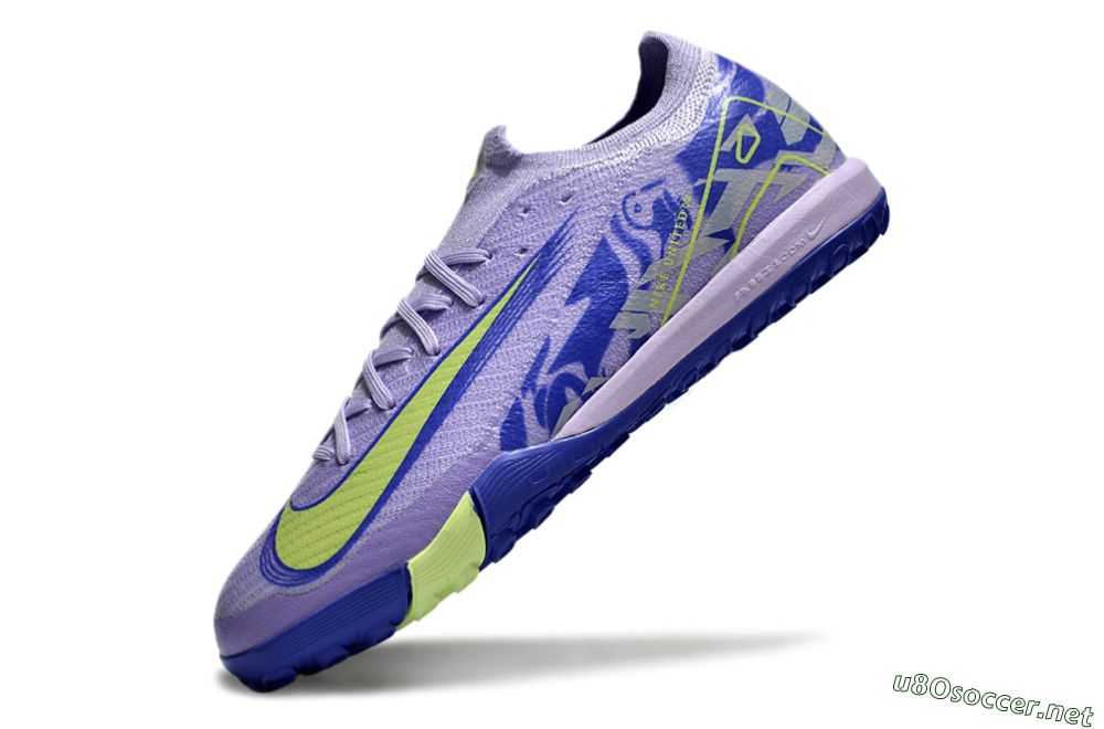Unisex Nike Air Zoom Mercurial Vapor 16 Elite TF Football Shoes - Purple/Yellow/White 5