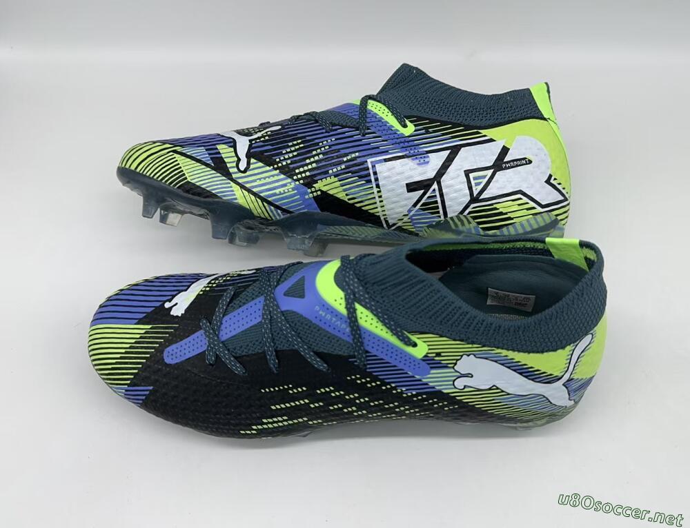 Men's Puma Future Ultimate FG Football Boots - Black/Yellow/Blue