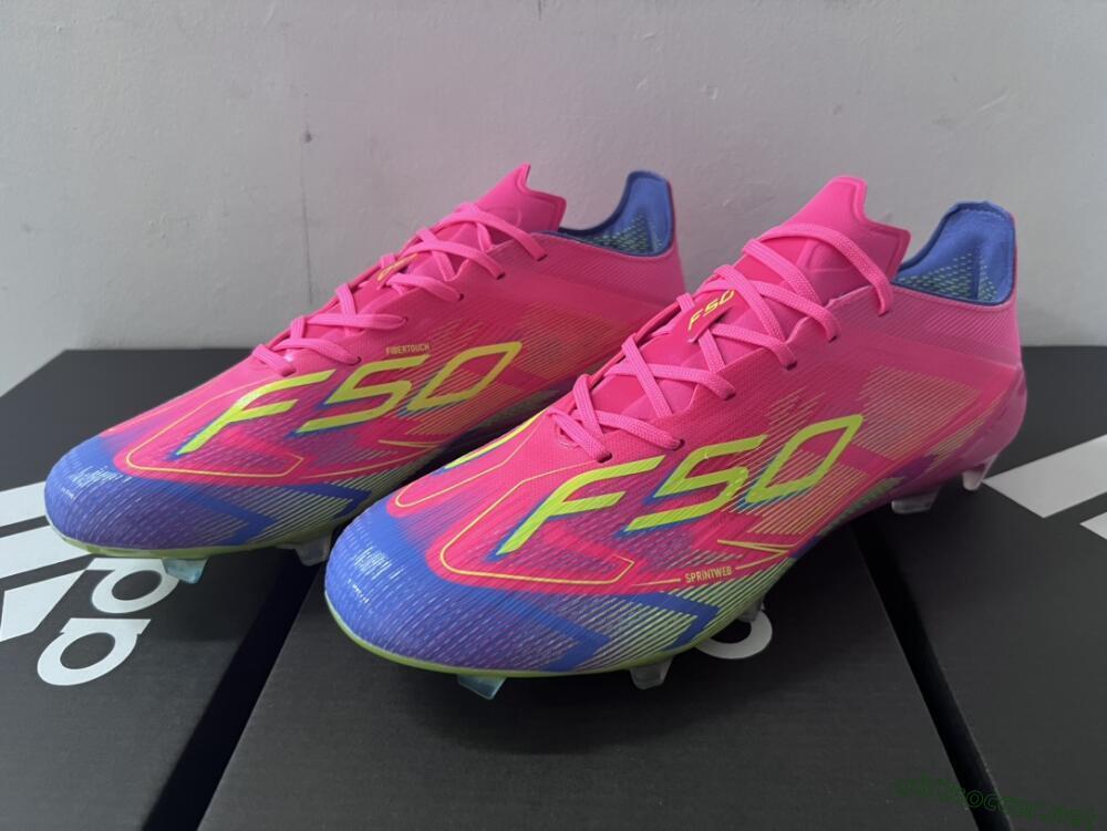 Men's Adidas F50 Elite FG Football Boots - Red/Yellow/Blue