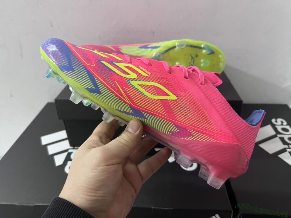 Men's Adidas F50 Elite FG Football Boots - Red/Yellow/Blue